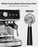 EUHOMY Espresso Machine with Grinder, Semi Automatic Coffee