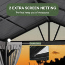 Hardtop Metal Gazebo with Steel Roof