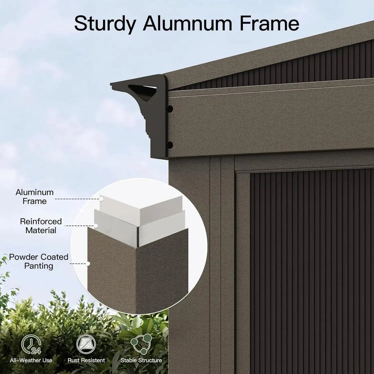 Nordivale 10x12FT Wall Mounted Sunroom Aluminum Solarium Enclosed Lean To Gazebo Galvanized Steel Sloping Roof Sliding Doors Moveable PC Windows Permanent Outdoor Sun Room Patio Deck