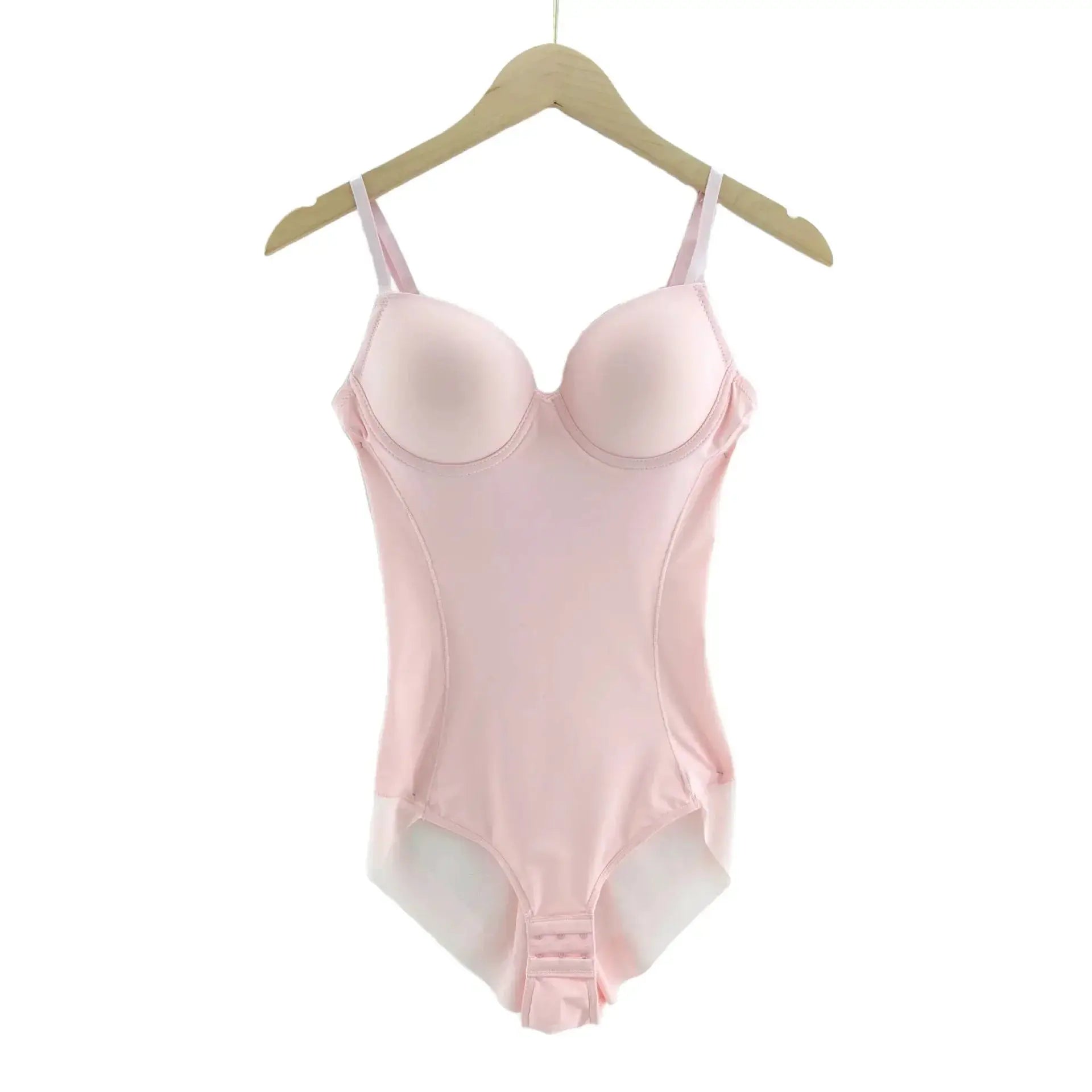 Underwire Pink Bodysuit Shaper Corset Top For Women
