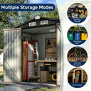Secure Metal Outdoor Garden Shed