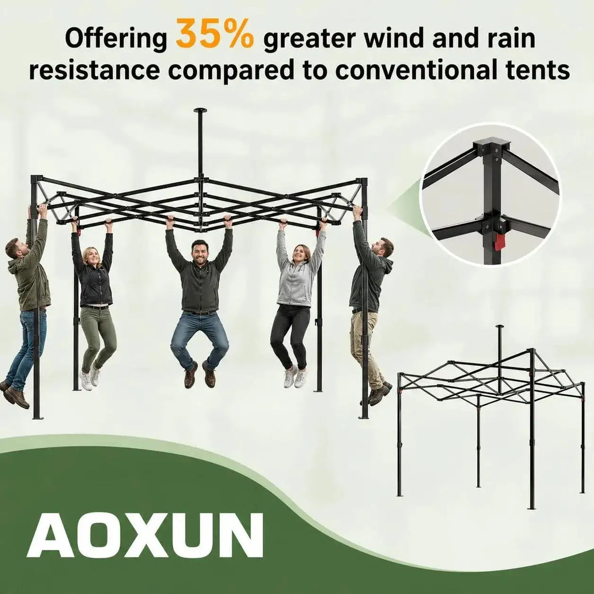 Outdoor 3x3m Waterproof Gazebo Tent