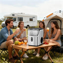 EKOJUCE Countertop Nugget Ice Maker, Portable Pellet Ice Machine