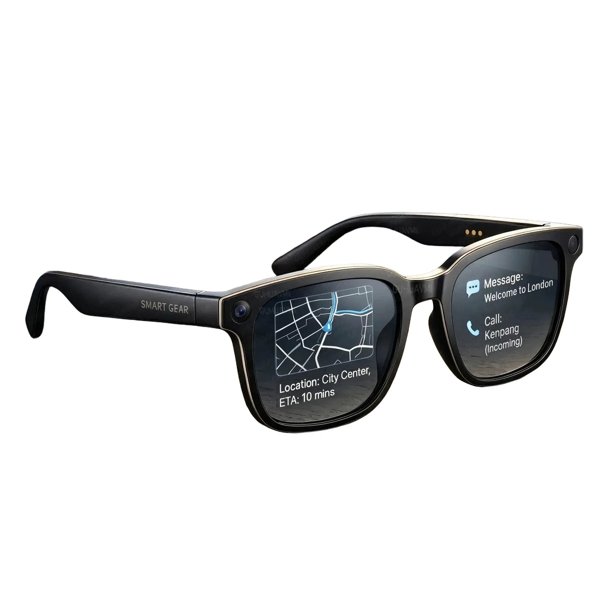Waterproof Smart AI Sunglasses With Camera - Black Sunglasses B product image