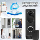 S7 Smart Video Doorbell Camera, 2.4GHz WiFi, AI Human Detection, Night Vision, Wide Angle Lens, Two-Way Audio, Cloud Storage, Indoor Chime Included