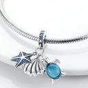 Charm Silver Animal Pendant Beaded
