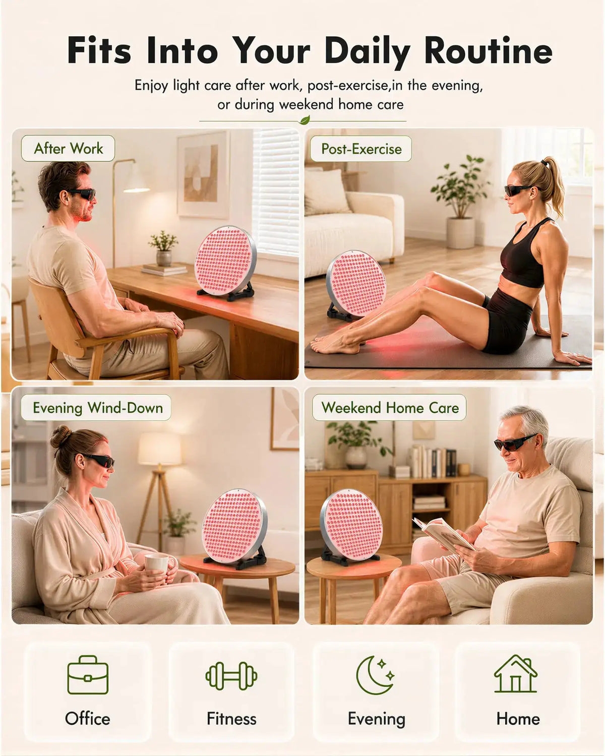 Red Light Therapy Device Panel Infrared LED Light Therapy — product view 7