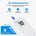 Blood Glucose Monitor Kit Auto-Coding Glucometer for Diabetes