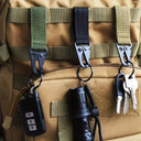 Nylon Tactical Clip Black Green Sturdy Hooks For Backpacks Bags And Outdoor Tools