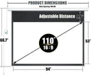 Motorized 110 Inch Projector Screen