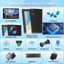 11.5 inch G9 Tablet PC Android 15, 30GB (6+24G Virtual) RAM+128GB Storage, A733 Octa Core, 1200*2000 Display, 8400mAh Battery, WiFi 6, Face Unlock, Widevine L1 for Entertainment