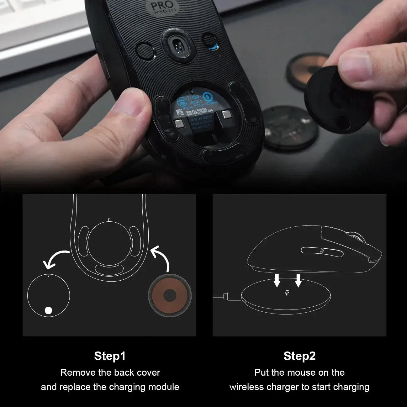 Logitech Wireless Charging Qi Module Base for G502 G703 G903