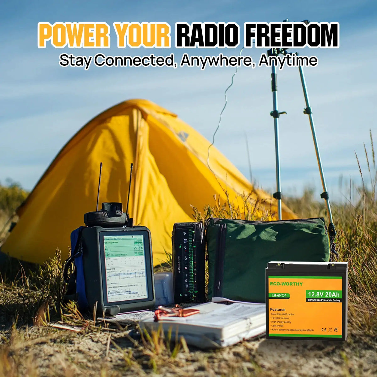 12V 20Ah LiFePO4 Deep Cycle Battery