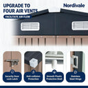Nordivale Galvanized Steel Shed