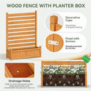 Freestanding Wood Garden Privacy Screen