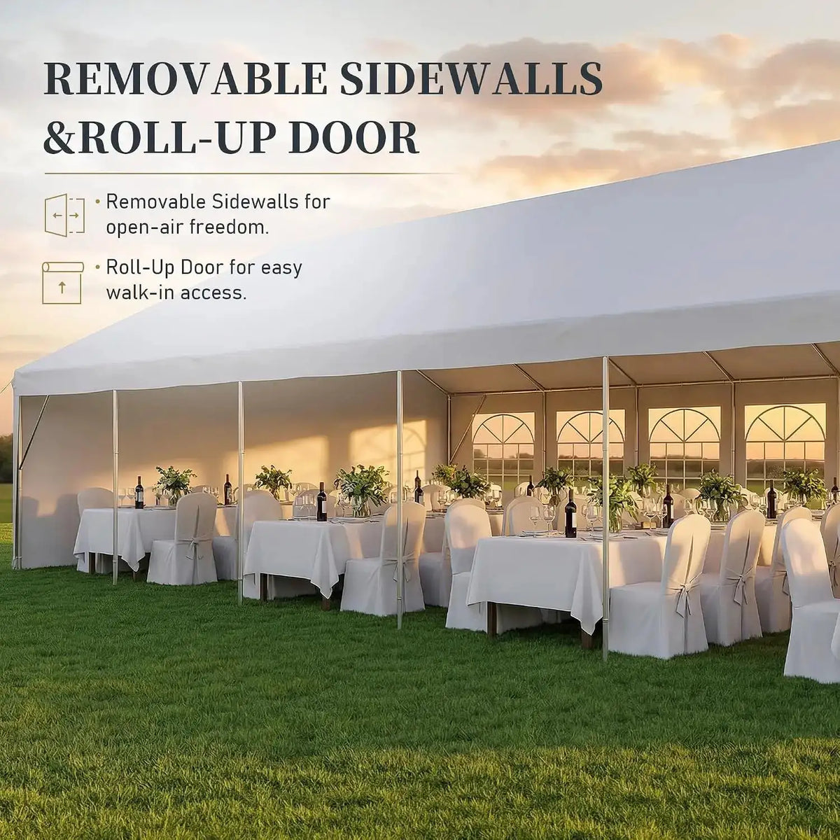 32x16 HDPE Party Tent Heavy Duty Canopy For Weddings And Events