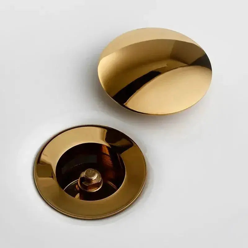 Elegant Brass Pop Up Bathroom Sink Drainer Modern Essential