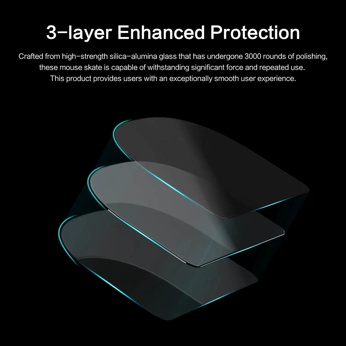 Mouse Feet Skates Ultra Strong Flawless Glass Super Fast Smooth Durable Sole for Logitech G Pro X Superlight 2 Gaming Mouse