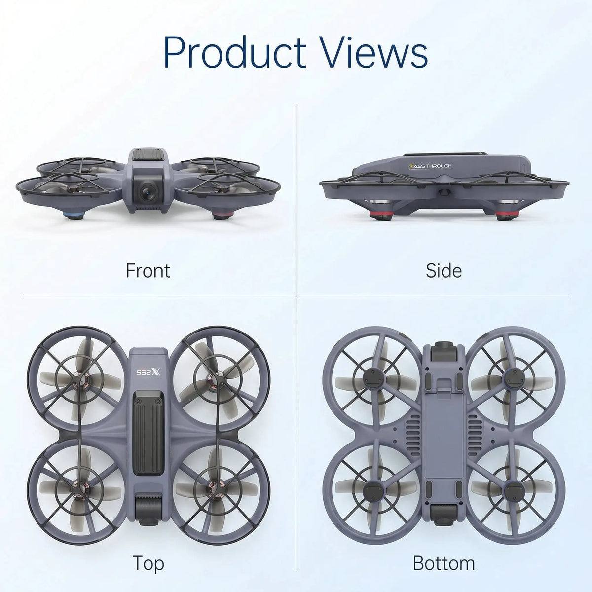 2026 New X226 Screen Remote Control Drone, Brushless Motor Optical Flow Altitude Hold,Dual Camera Switch,Headless Mode