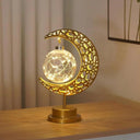 Enchanting Moon LED: Night Light Decorative Iron Lamp
