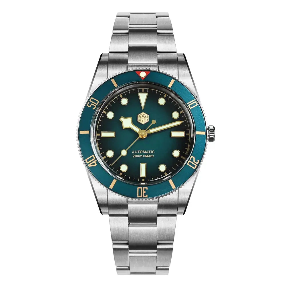 San Martin New Upgraded 37mm BB54 Vintage Men Diver Watch ST2130 Automatic Mechanical Sapphire Luminous Waterproof 200m SN0138