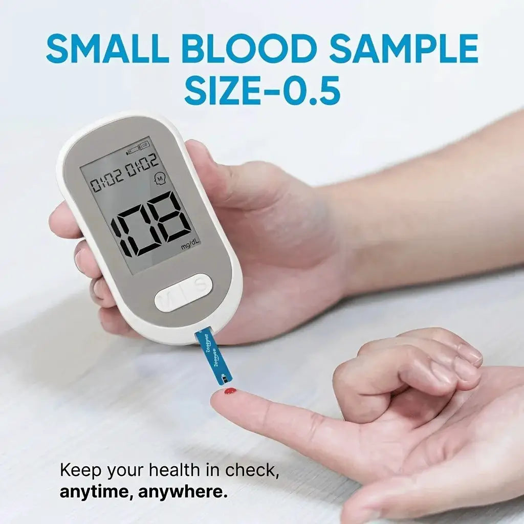 Blood Glucose Monitor Kit Glucometer Blood Sugar Test Kit No — product view 5