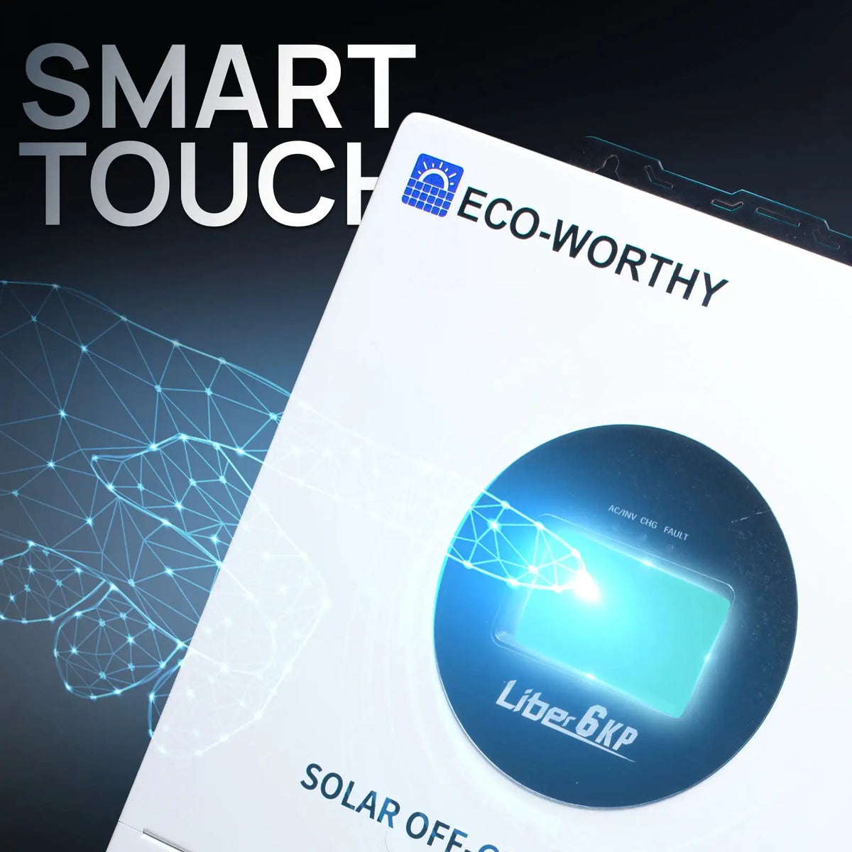 ECO-WORTHY 6KW Solar Inverter 48V DC-120V/240V AC Split Phase Off-Grid
