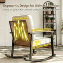 Outdoor Rocking Patio Chair Set