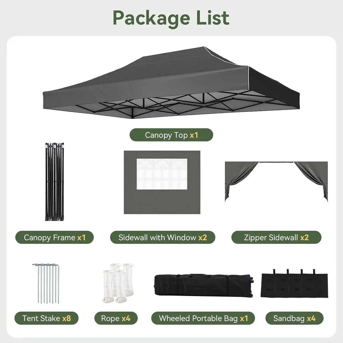 Heavy Duty 10x15ft Pop Up Gazebo