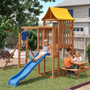 Wooden Backyard Kids Swing Set