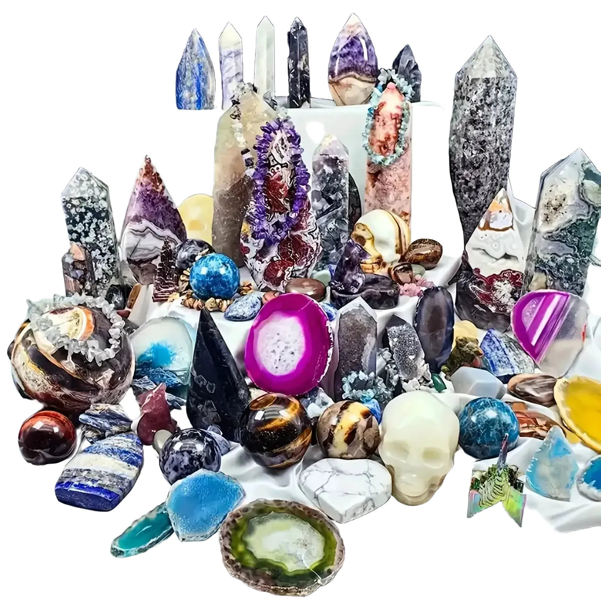 Mixed Raw Crystal Stone Gift Box Set — product view 1