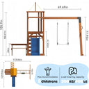 Wooden Backyard Kids Swing Set