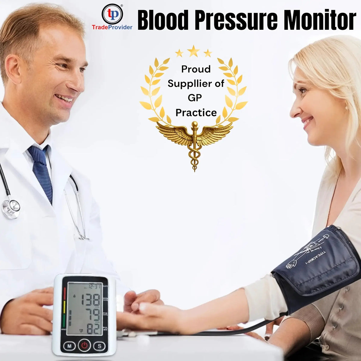 Upper Arm Automatic Digital Blood Pressure Monitor Tensiometro — product view 2