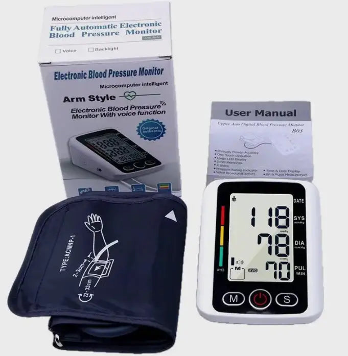 Upper Arm Automatic Digital Blood Pressure Monitor Tensiometro — product view 9