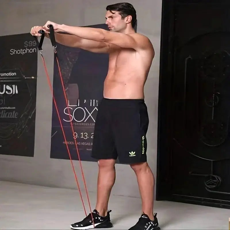 11-Piece TPE Resistance Bands Set with Accessories for Workout - OurLum.com