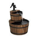Nordivale Rustic Wood Water Fountain