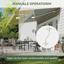 12x10ft Green Striped Patio Shade