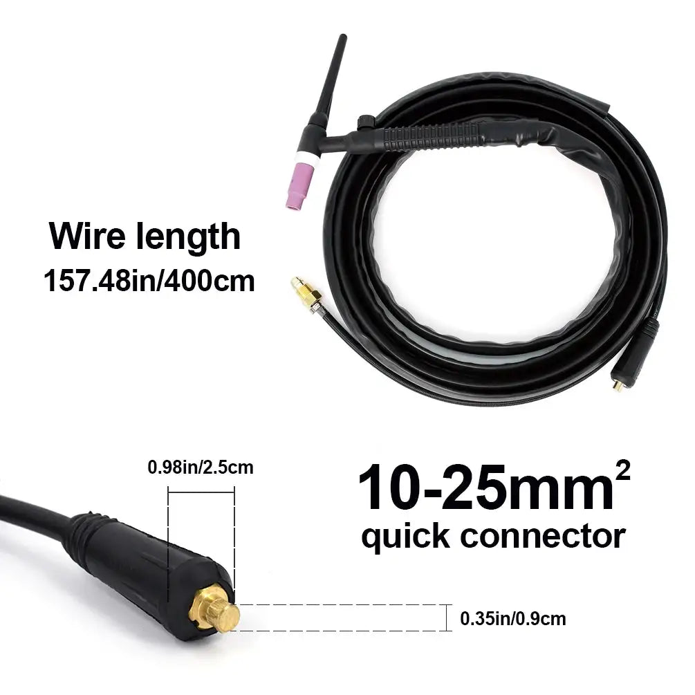 HZXVOGEN WP17V TIG Welding Torch — product view 2