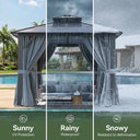 Durable 10x10 Hardtop Outdoor Gazebo