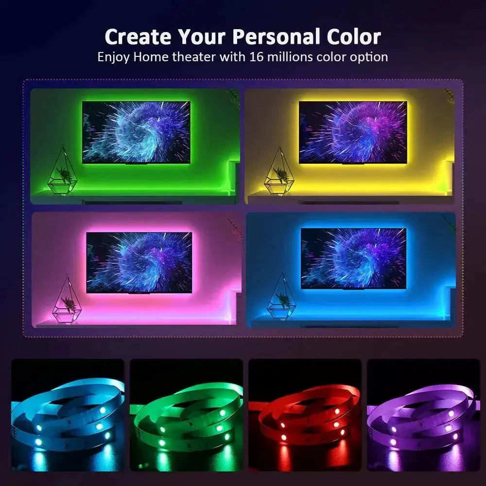 Bluetooth LED Strip Lights for Smart Room Decor Ambience