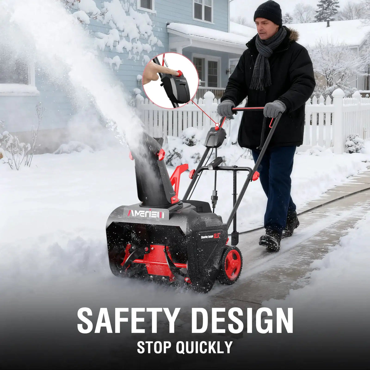 PowerSmart Inch Electric Snow Blower — product view 4