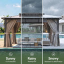 Premium 12x16 Hardtop Metal Gazebo