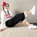 Winter Fleece Harem Joggers Drawstring Women
