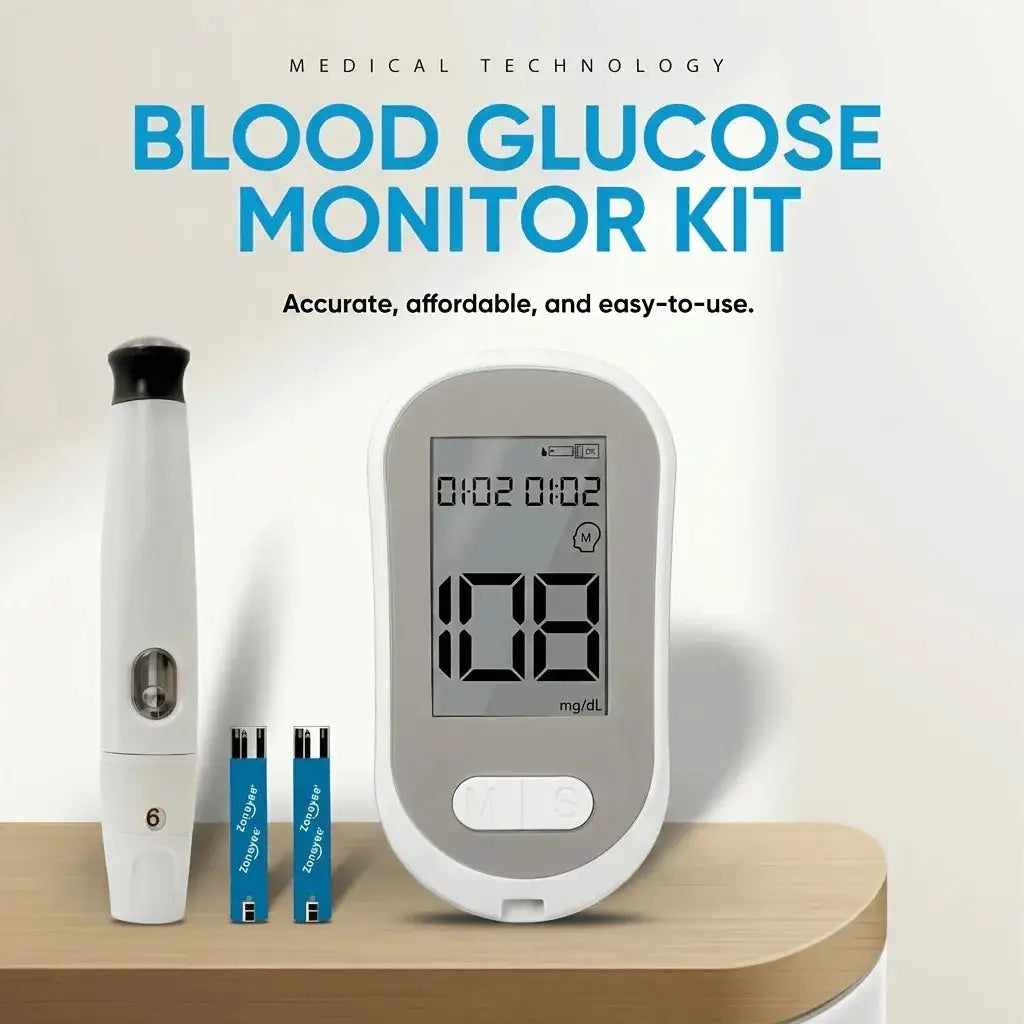Blood Glucose Monitor Kit Glucometer Blood Sugar Test Kit No — product view 4