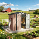 Secure Metal Outdoor Garden Shed
