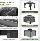 Nordivale Hardtop Metal Gazebo 14x10ft