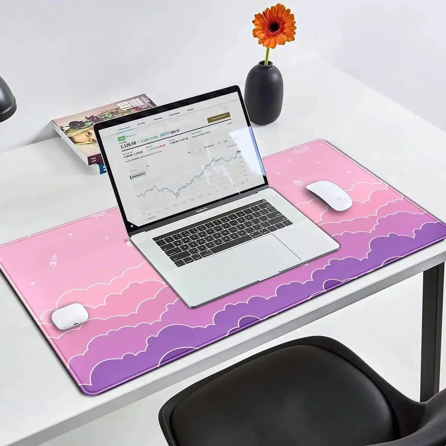 Anime Mouse Pad For Gamers Women Desk Mat Stylish Design