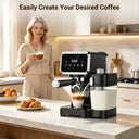 Espresso Machine with Color Touchscreen, Cappuccino Latte