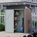 Aoxun 5x3ft Metal Outdoor Storage Shed