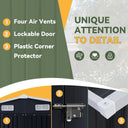 Nordivale 10x12ft Metal Storage Shed